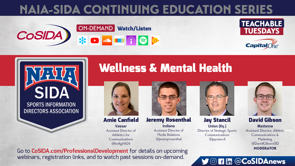 ON-DEMAND Webinar – NAIA-SIDA Series: Wellness & Mental Health